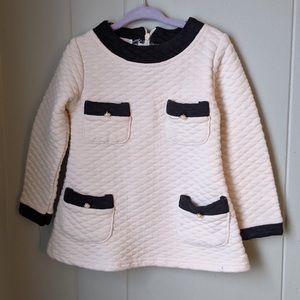 BOGO: Black and White Quilted Kids Dress
